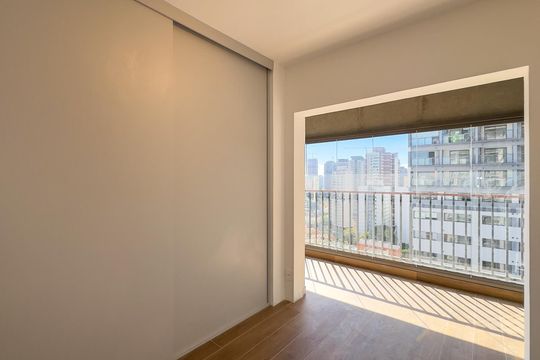 Sala de apartamento para alugar com 1 quarto, 35m² em Santo Amaro, São Paulo