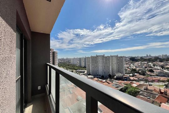 Sacada de apartamento à venda com 1 quarto, 34m² em Parque Industrial, Campinas