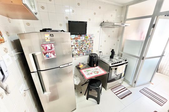 Cozinha de apartamento à venda com 3 quartos, 96m² em Chora Menino, São Paulo