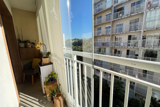 Varanda de apartamento à venda com 1 quarto, 29m² em Ferreira, São Paulo
