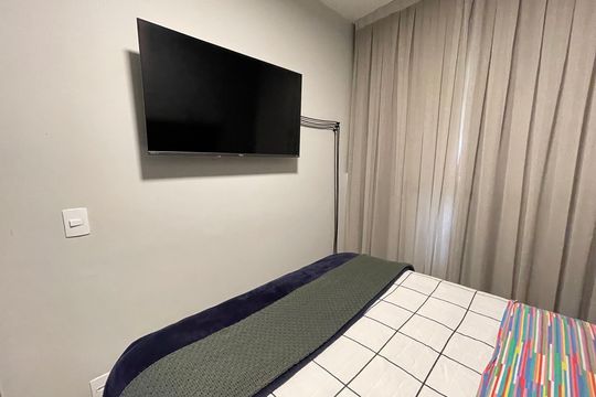 Quarto de apartamento à venda com 1 quarto, 29m² em Ferreira, São Paulo