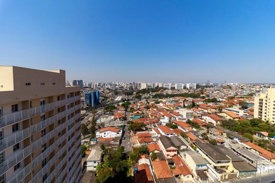 Rooftop - Vista de kitnet/studio à venda com 1 quarto, 30m² em Vila das Belezas, São Paulo