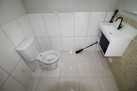 Banheiro de casa para alugar com 1 quarto, 58m² em Vila Barbosa, São Paulo