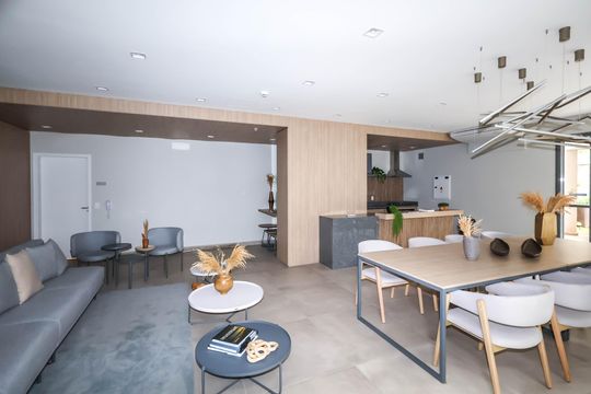 Área comum de kitnet/studio para alugar com 1 quarto, 28m² em Liberdade, São Paulo