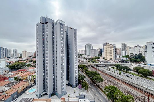 Vista da Sala de apartamento à venda com 1 quarto, 42m² em Tatuapé, São Paulo