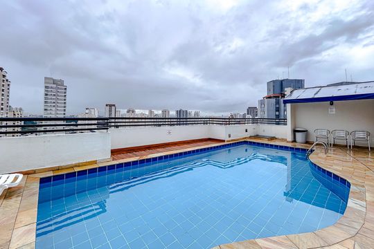 Área comum - Piscina de apartamento à venda com 1 quarto, 42m² em Tatuapé, São Paulo