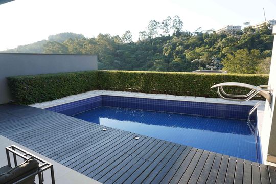 Piscina de casa de condomínio à venda com 5 quartos, 460m² em Colinas da Anhanguera, Santana de Parnaíba
