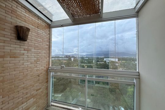 Suíte 1 - Varanda de apartamento à venda com 3 quartos, 156m² em Barra da Tijuca, Rio de Janeiro