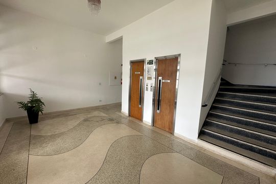 Hall de entrada de apartamento para alugar com 1 quarto, 40m² em Parque Prainha, São Vicente