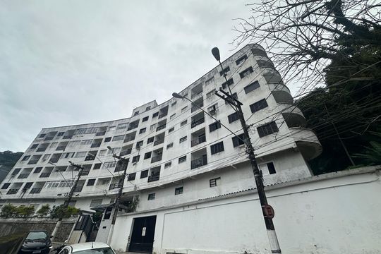 Fachada do Prédio de apartamento para alugar com 1 quarto, 40m² em Parque Prainha, São Vicente