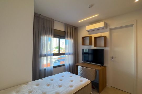Quarto 2 - Suíte de apartamento para alugar com 2 quartos, 107m² em Jardim das Acacias, São Paulo