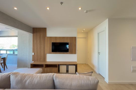 Sala de apartamento para alugar com 2 quartos, 107m² em Jardim das Acacias, São Paulo