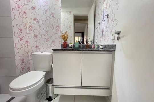 Banheiro de apartamento à venda com 2 quartos, 78m² em Jaguaré, São Paulo