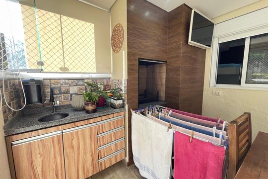Varanda de apartamento à venda com 2 quartos, 78m² em Jaguaré, São Paulo