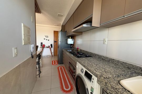 Cozinha / Lavanderia de apartamento para alugar com 2 quartos, 64m² em Vila Rosa, Goiânia