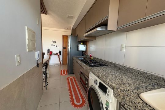 Cozinha / Lavanderia de apartamento para alugar com 2 quartos, 64m² em Vila Rosa, Goiânia