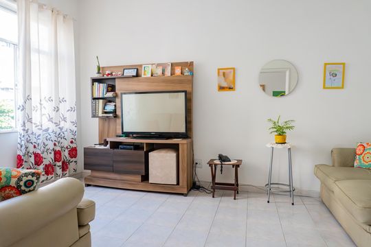Sala de apartamento à venda com 3 quartos, 90m² em Tijuca, Rio de Janeiro