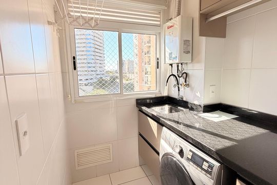 Área de Serviço de apartamento à venda com 2 quartos, 67m² em Anhangabaú, Jundiaí