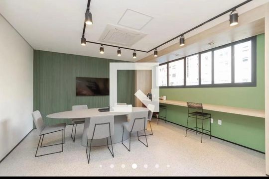 Área comum de kitnet/studio à venda com 1 quarto, 30m² em Campo Belo, São Paulo