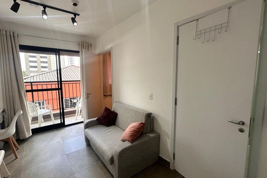 Sala/cozinha de kitnet/studio para alugar com 1 quarto, 30m² em Campo Belo, São Paulo