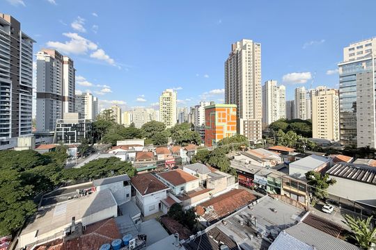 Vista  de apartamento à venda com 2 quartos, 60m² em Cidade Monções, São Paulo