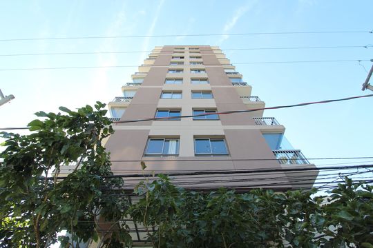 Fachada do Prédio de kitnet/studio à venda com 1 quarto, 27m² em Indianópolis, São Paulo
