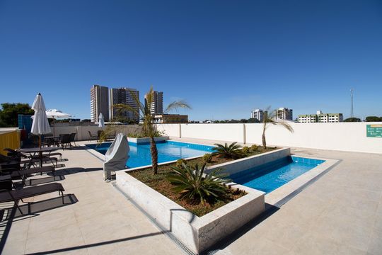 Área comum - Piscina de apartamento para alugar com 2 quartos, 54m² em Ponto Alta Norte Gama, Brasília