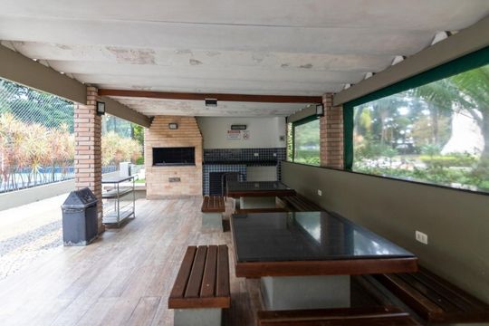 Área comum - Churrasqueira de apartamento à venda com 1 quarto, 56m² em Vila Olímpia, São Paulo
