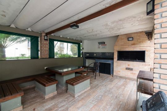 Área comum - Churrasqueira de apartamento à venda com 1 quarto, 56m² em Vila Olímpia, São Paulo