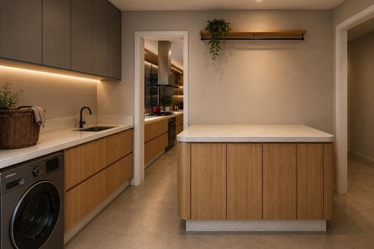 Área de serviço de apartamento à venda com 3 quartos, 142m² em Jardim Paulista, São Paulo