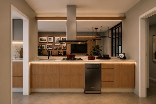 Cozinha de apartamento à venda com 3 quartos, 142m² em Jardim Paulista, São Paulo