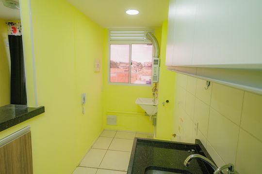 Cozinha de apartamento para alugar com 2 quartos, 50m² em Campo Grande, Rio de Janeiro