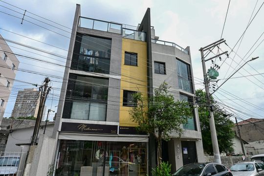 Fachada de apartamento à venda com 1 quarto, 32m² em Vila Plana, São Paulo