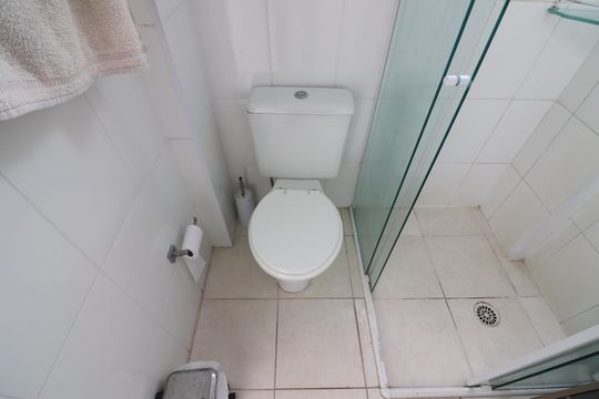Banheiro Social de apartamento à venda com 2 quartos, 95m² em Nova Petrópolis, São Bernardo do Campo