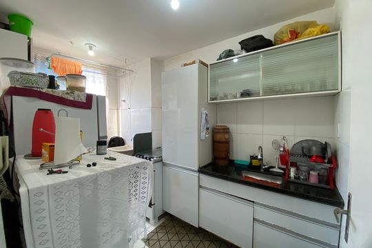 Cozinha de apartamento à venda com 2 quartos, 59m² em Chácara, Betim