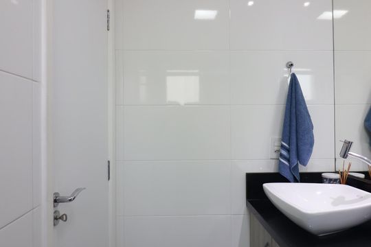 Quarto 2 - Suíte Banheiro  de apartamento à venda com 2 quartos, 104m² em Centro, São Bernardo do Campo