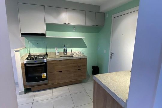 Cozinha de apartamento à venda com 2 quartos, 32m² em Colônia (zona Leste), São Paulo
