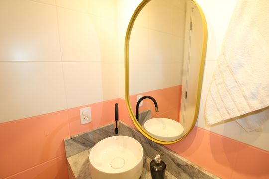 Banheiro de apartamento para alugar com 2 quartos, 32m² em Colônia (zona Leste), São Paulo