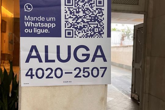 Placa  de apartamento para alugar com 3 quartos, 200m² em Ipanema, Rio de Janeiro