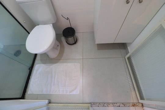 Banheiro  de apartamento para alugar com 1 quarto, 42m² em Jardim Nova Alianca Sul, Ribeirão Preto