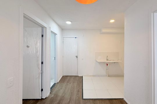 Sala de apartamento para alugar com 2 quartos, 32m² em Jardim Caravelas, São Paulo