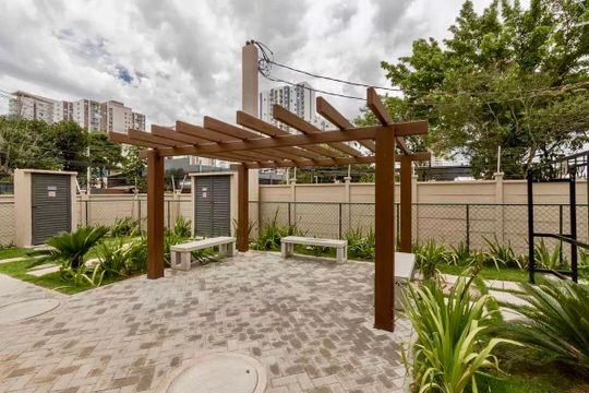 Área comum de apartamento para alugar com 2 quartos, 32m² em Jardim Caravelas, São Paulo