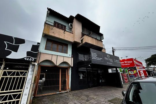 Fachada de kitnet/studio para alugar com 1 quarto, 28m² em Mathias Velho, Canoas