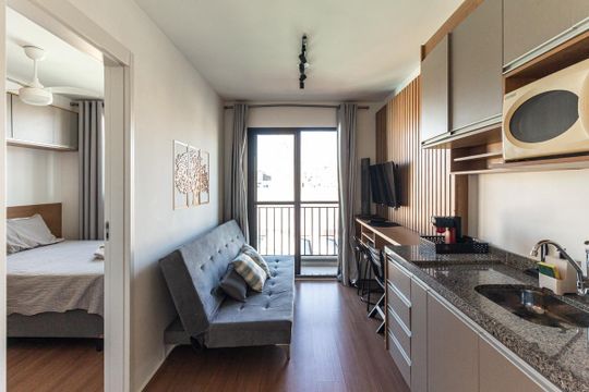 Sala de apartamento à venda com 1 quarto, 27m² em Centro Histórico de São Paulo, São Paulo