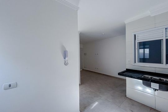 Cozinha e Área de Serviço de apartamento à venda com 1 quarto, 34m² em Chácara Santo Antônio (zona Leste), São Paulo