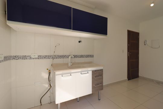 Cozinha de apartamento à venda com 2 quartos, 48m² em Parque Novo Oratório, Santo André