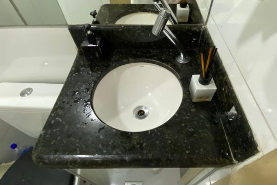 Banheiro de apartamento à venda com 2 quartos, 114m² em Chácara, Betim