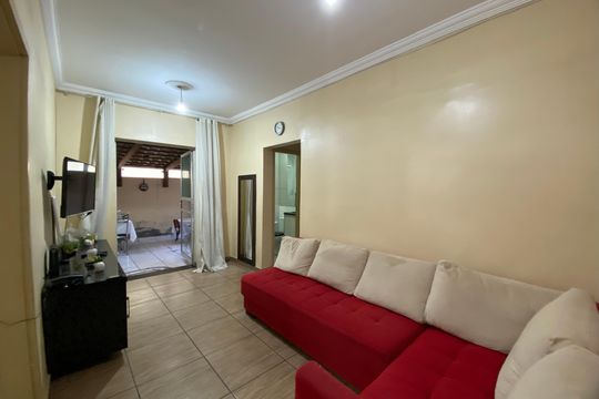 Sala de apartamento à venda com 2 quartos, 114m² em Chácara, Betim