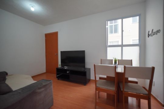 Sala de apartamento para alugar com 2 quartos, 48m² em Caminho Novo, Palhoça