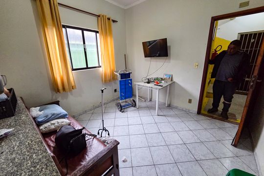 Sala de apartamento para alugar com 1 quarto, 50m² em Aviação, Praia Grande